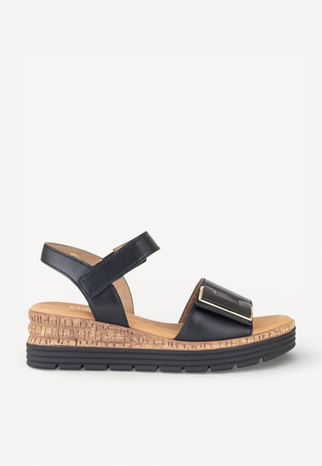 DAMES OPEN SCHOENEN-Zwart leer