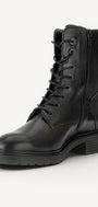 DAMES BOOTS+KORT LAARS-Zwart leer