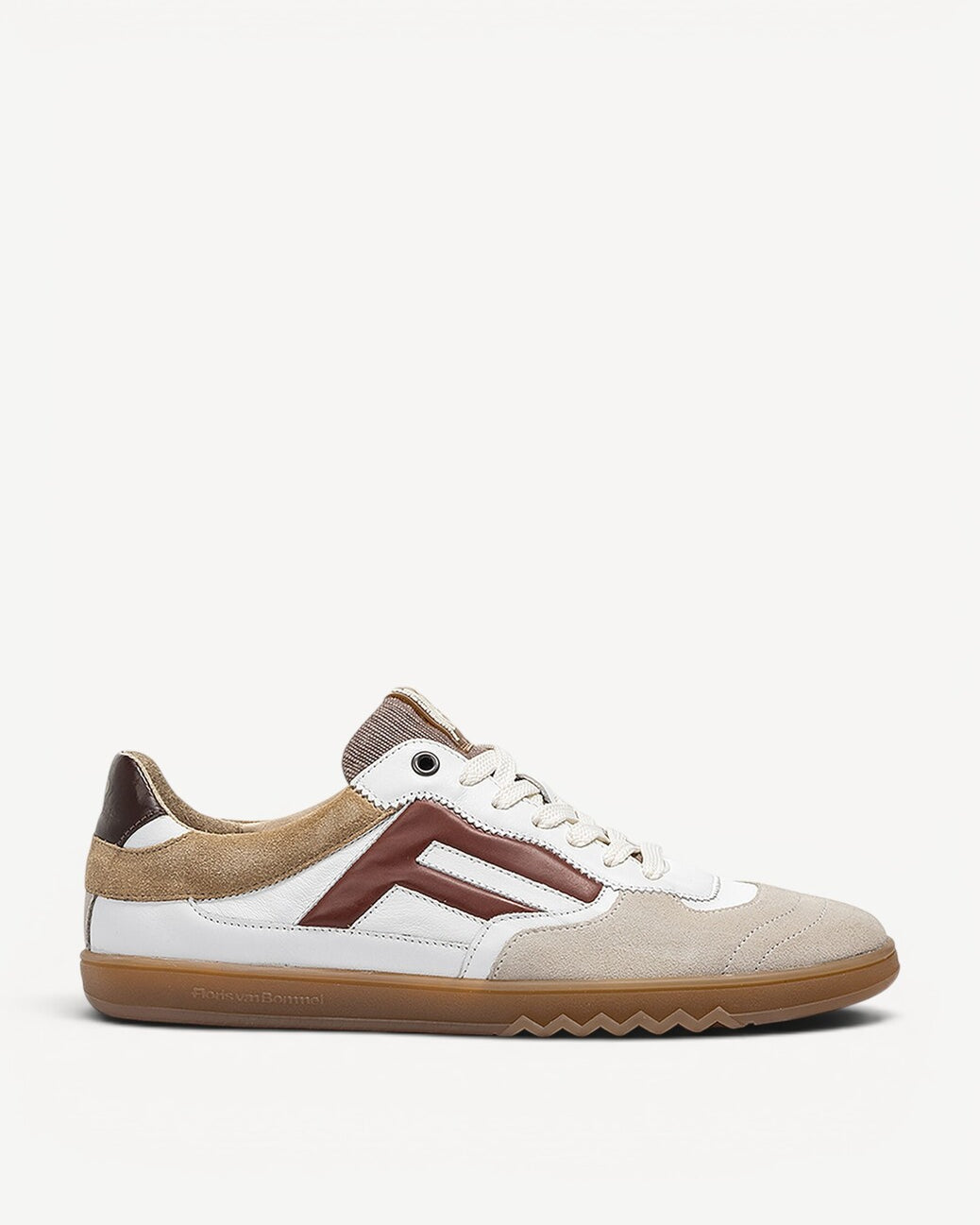 Heren veterschoenen-Beige combi kleur