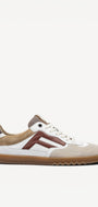 Heren veterschoenen-Beige combi kleur