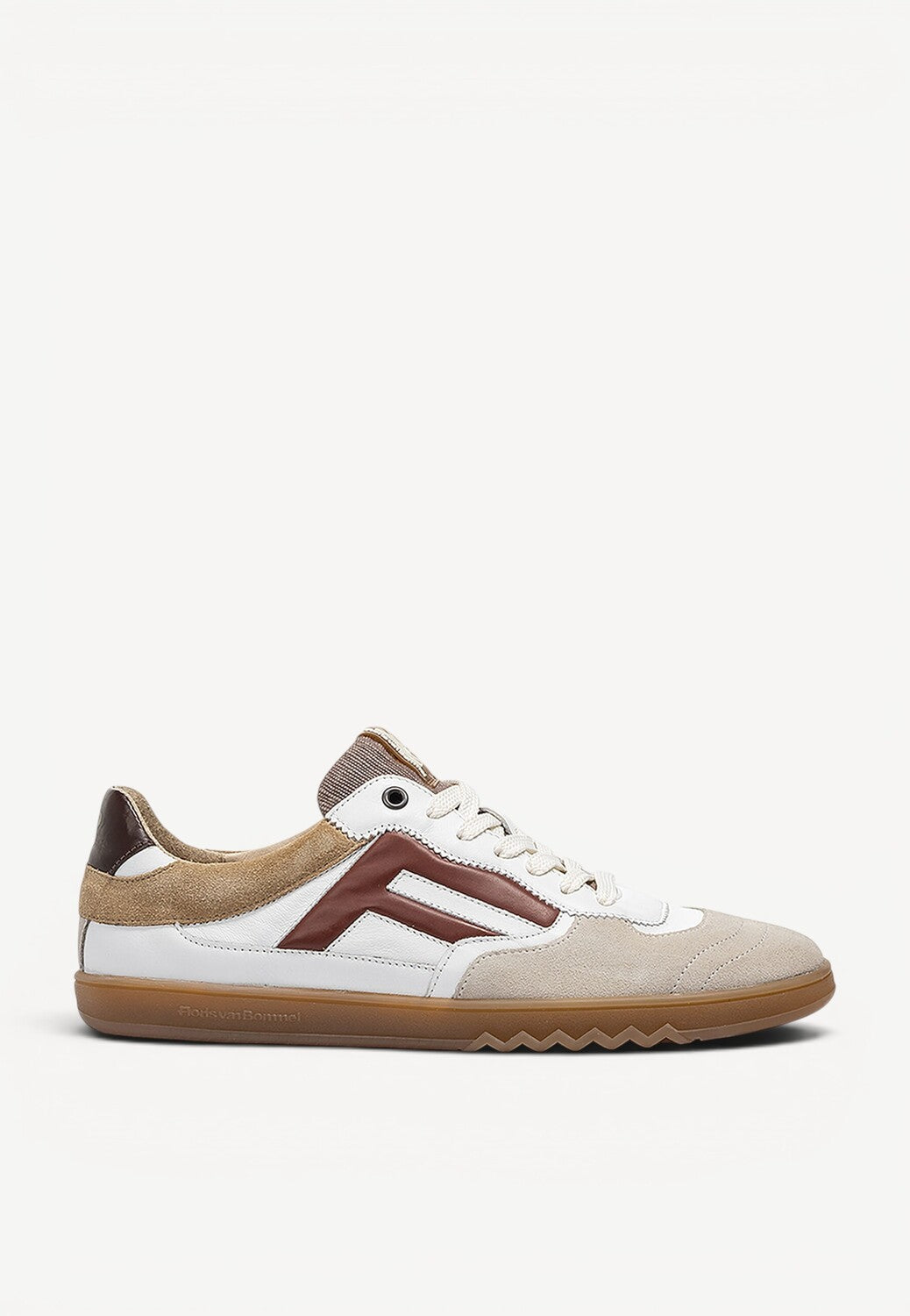 Heren veterschoenen-Beige combi kleur