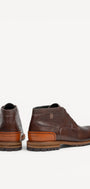 Heren boots-Bruin leer