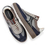 Heren veterschoenen-Blauw combi kleur