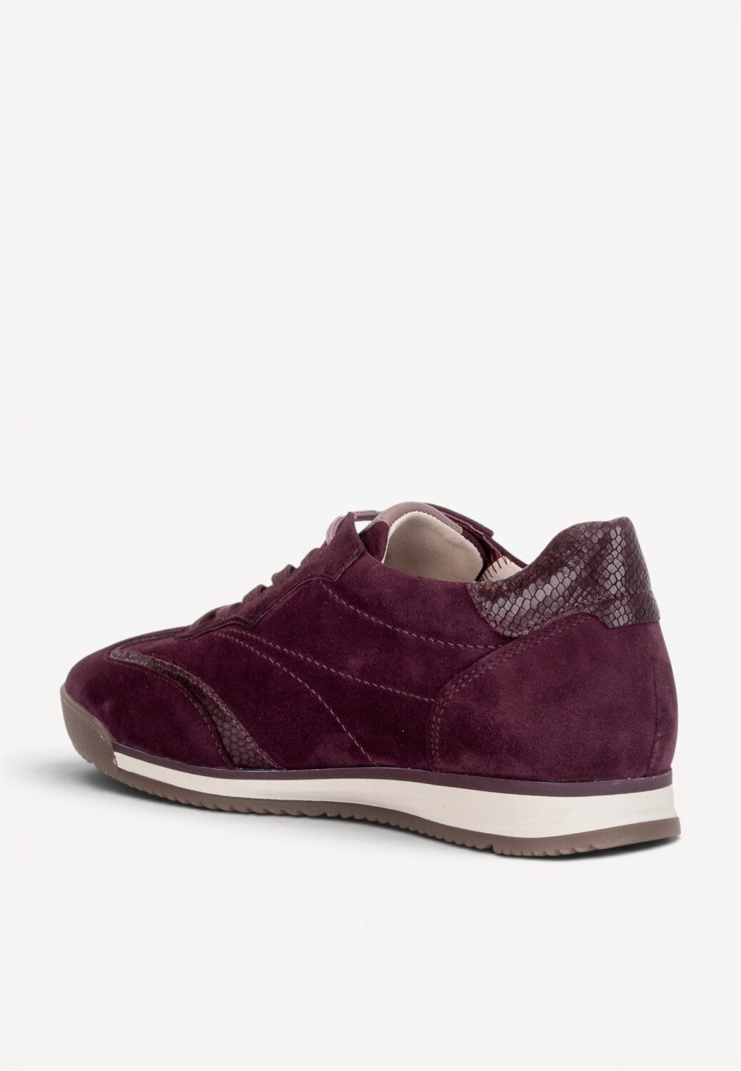 DAMES SPORTIEVE VETERSCHO-Rood suède/nubuck