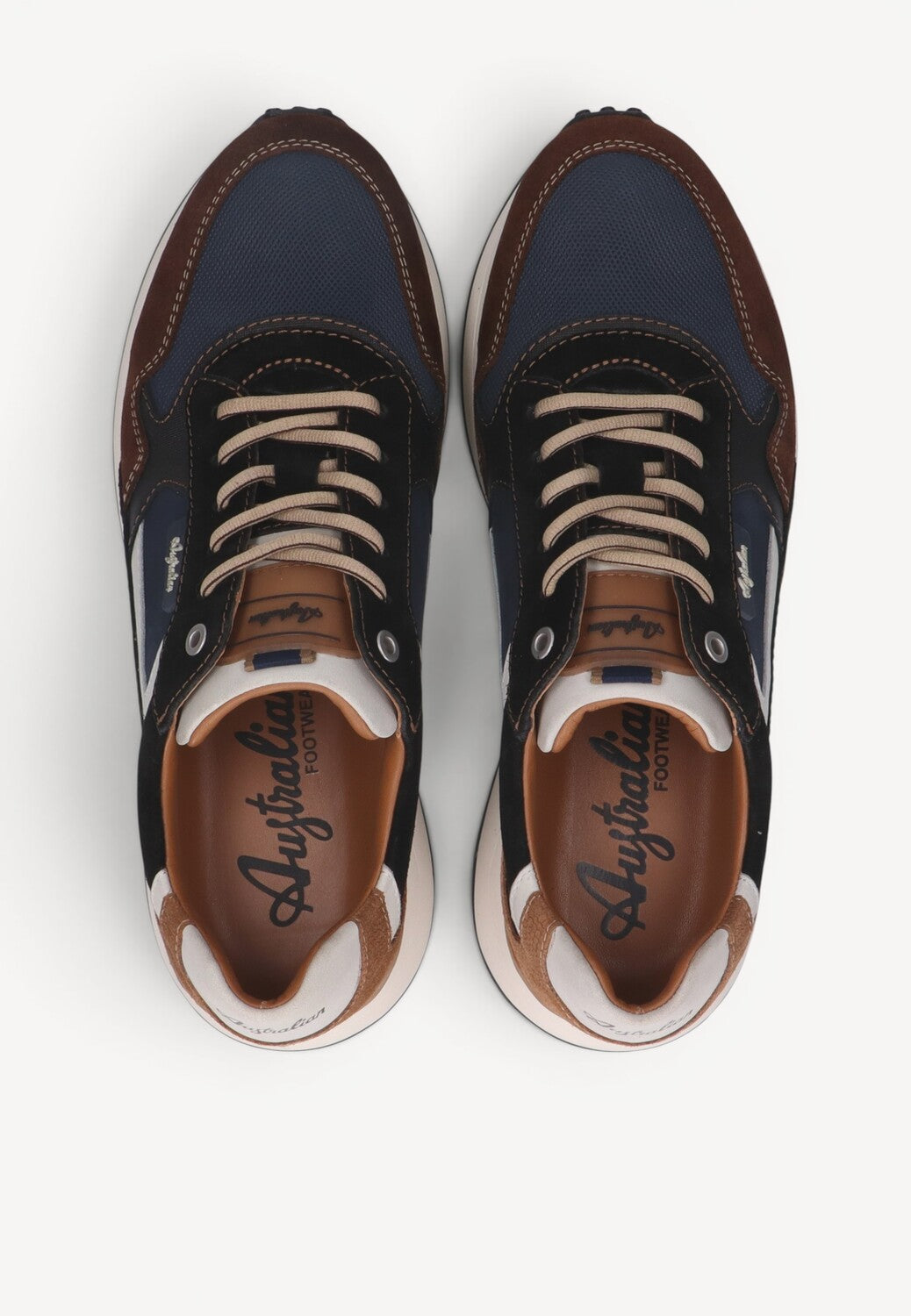 Heren veterschoenen-Bruin suède