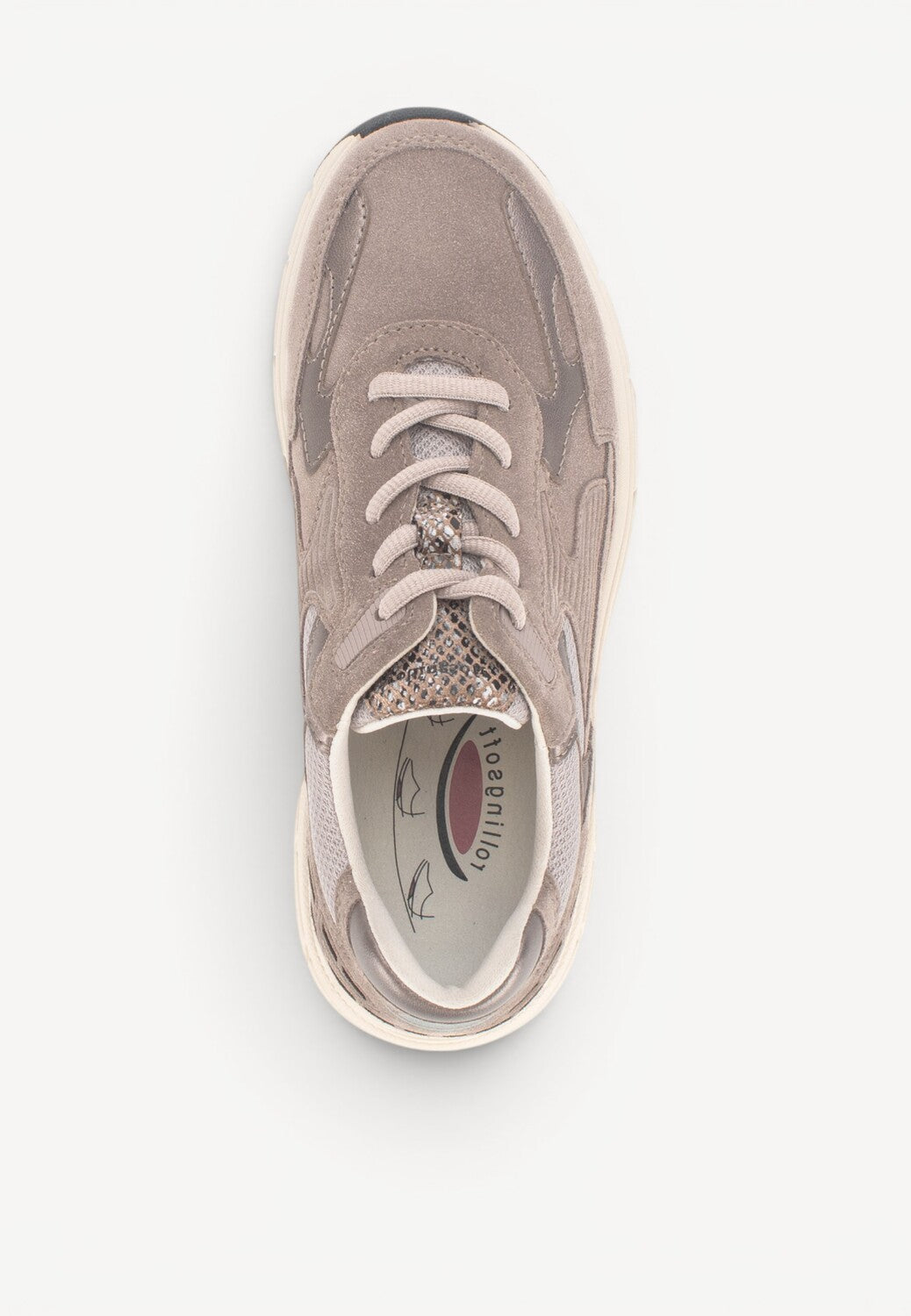 DAMES SPORTIEVE VETERSCHO-Beige suède/nubuck