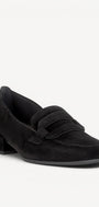 DAMES INSTAPSCHOENEN-Zwart suède