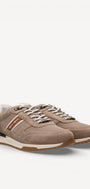 Heren veterschoenen-Beige suède/nubuck