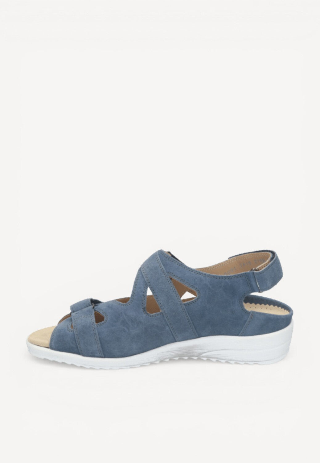 DAMES OPEN SCHOENEN-Blauw suède/nubuck