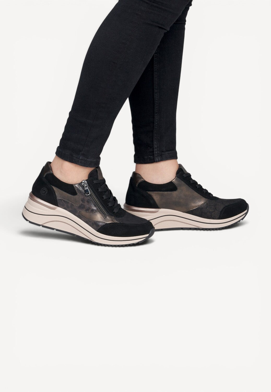 DAMES SPORTIEVE VETERSCHO-Zwart combi kleur