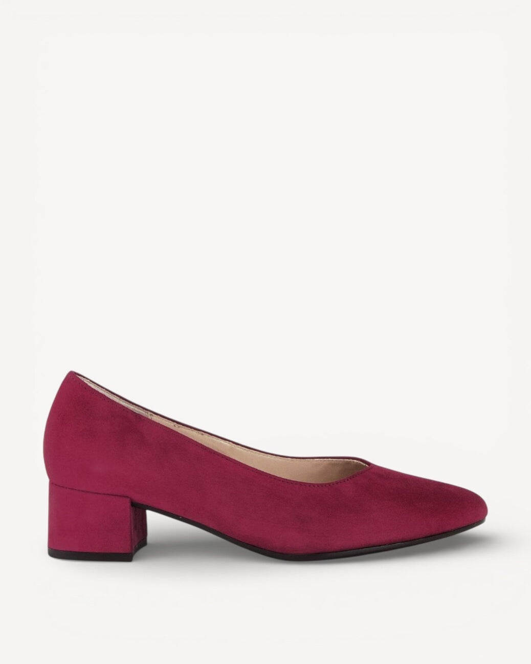 BALLERINAS + PUMPS-Rood suède/nubuck