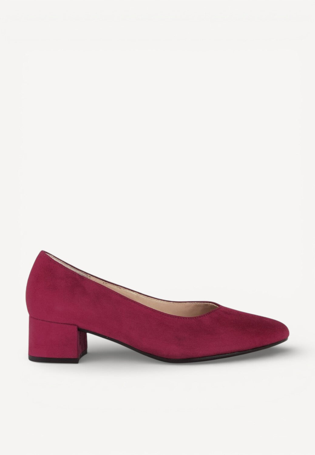 BALLERINAS + PUMPS-Rood suède/nubuck