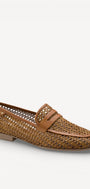 DAMES INSTAPSCHOENEN-Bruin leer