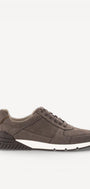Heren veterschoenen-Grijs suède