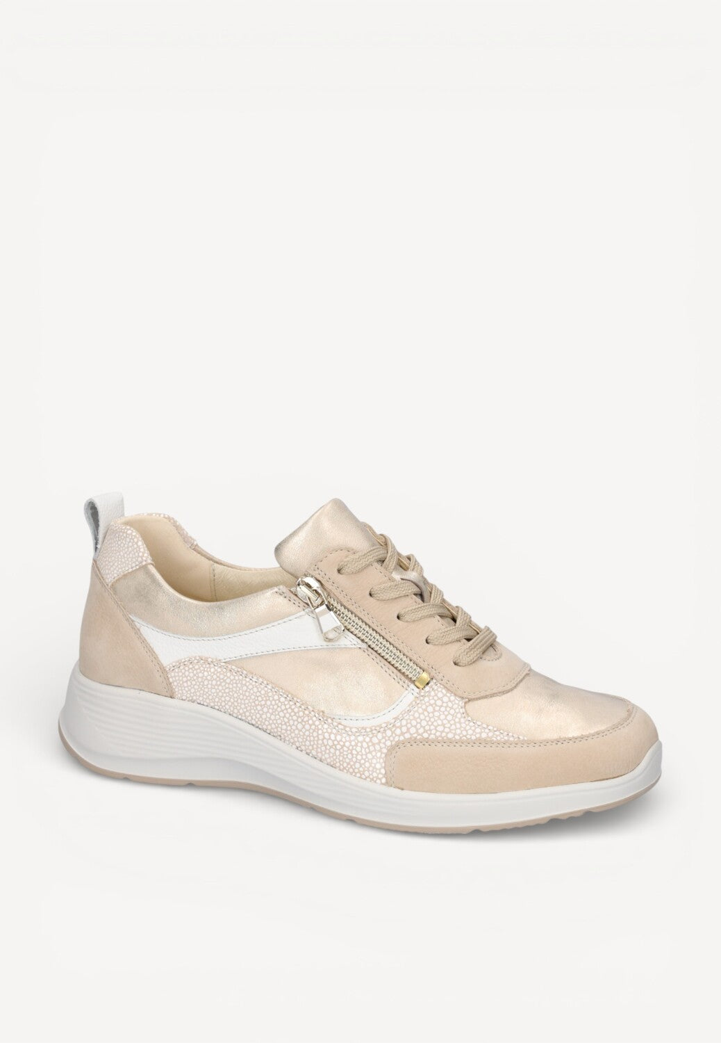 DAMES SPORTIEVE VETERSCHO-Beige suède/nubuck
