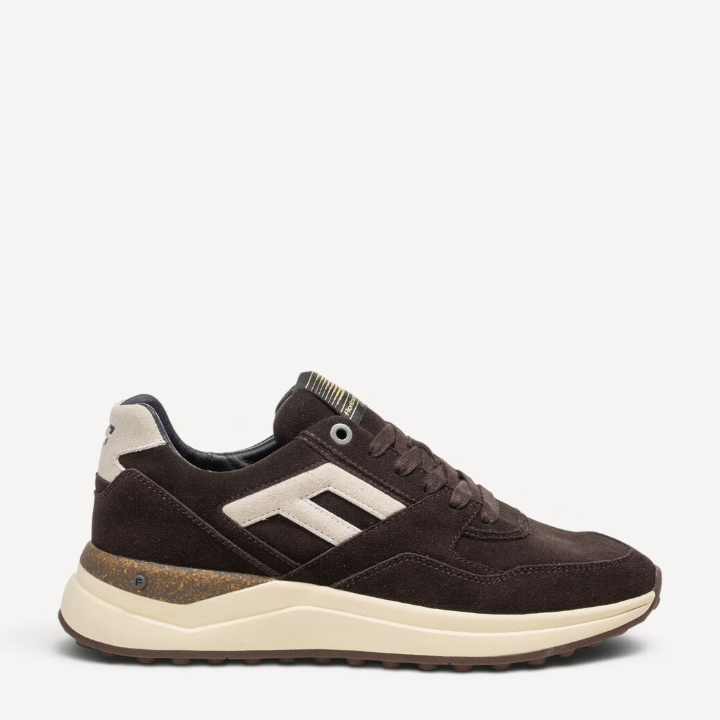 Heren veterschoenen-Bruin suède