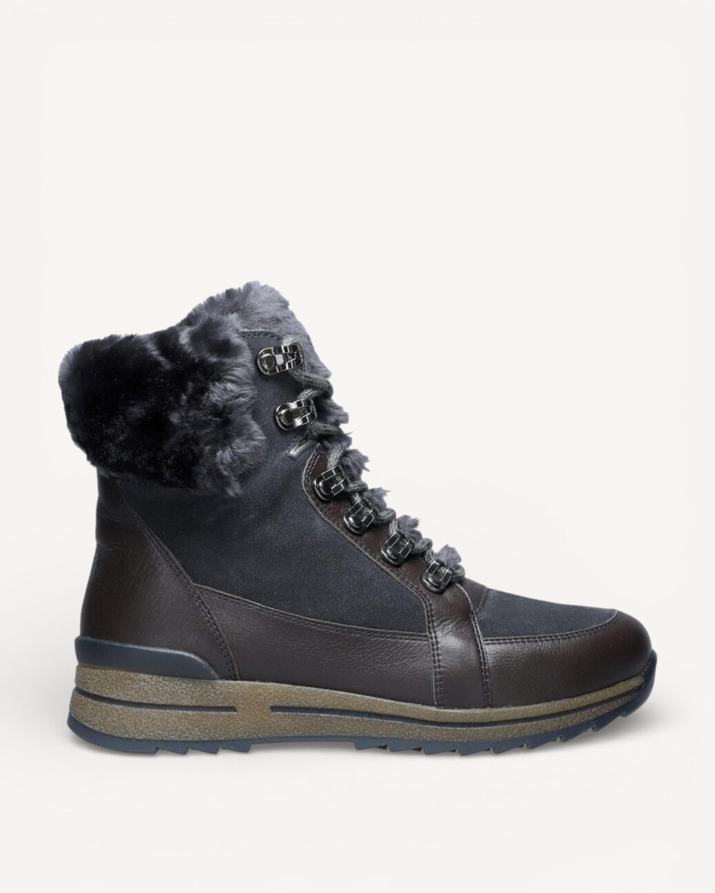 DAMES SPORTIEVE VETERSCHO-Zwart leer