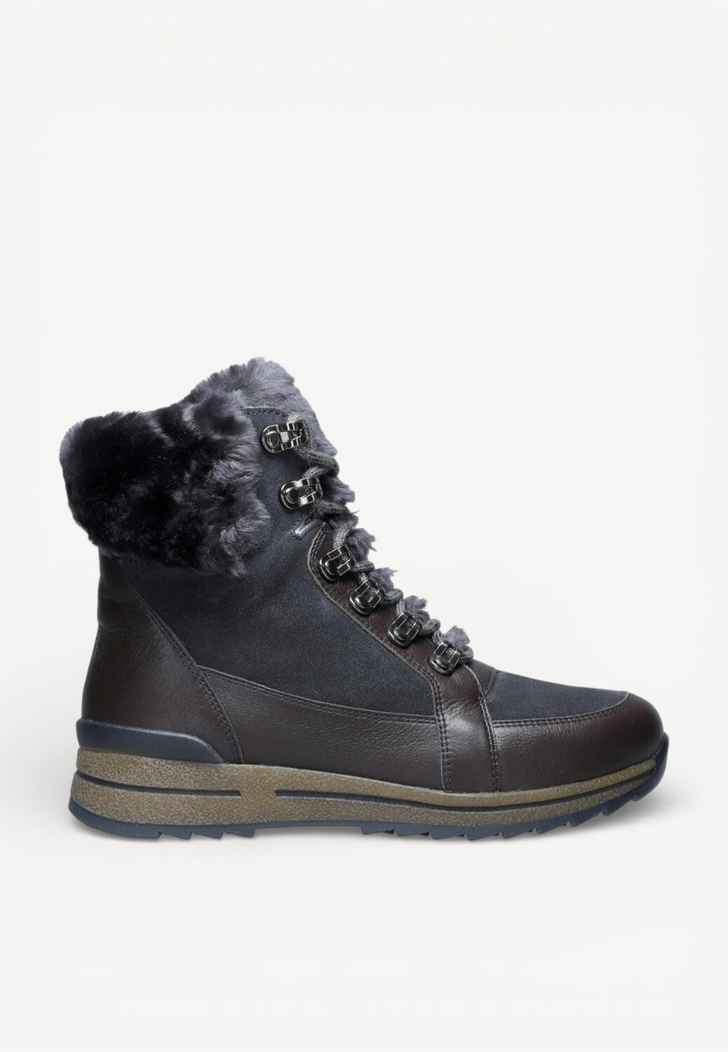 DAMES SPORTIEVE VETERSCHO-Zwart leer