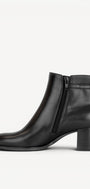 DAMES BOOTS+KORT LAARS-Zwart leer