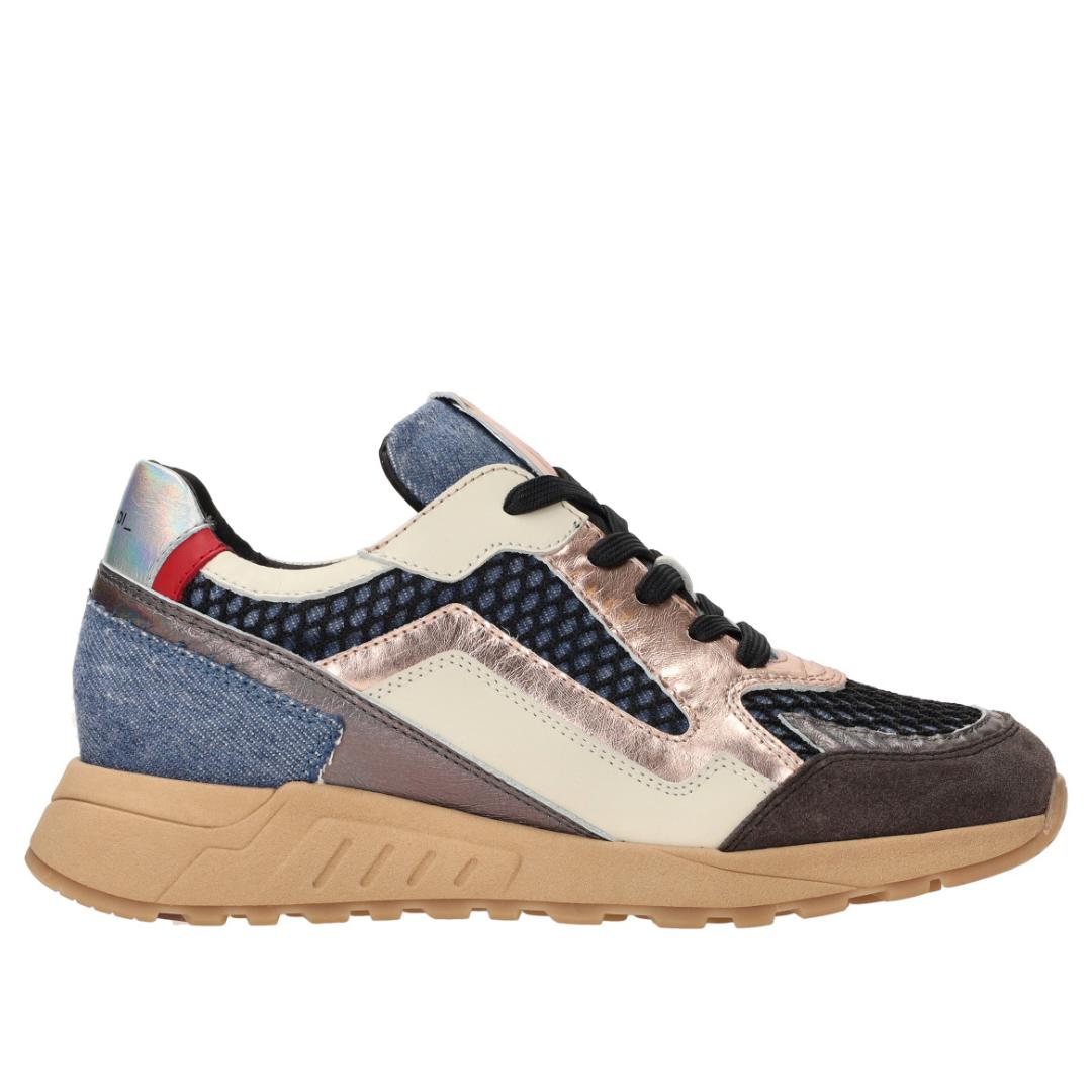 DAMES SPORTIEVE VETERSCHO-Blauw combi kleur