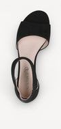 DAMES OPEN SCHOENEN-Zwart suède