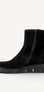 DAMES BOOTS+KORT LAARS-Zwart suède