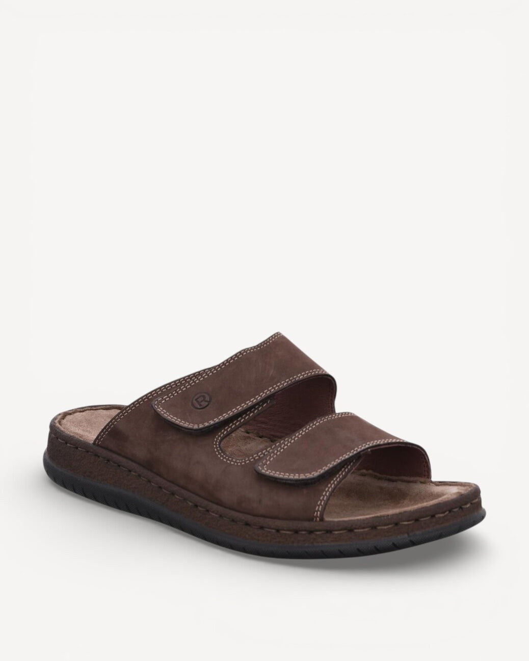 HE SLIPPER/SAND-Bruin leer