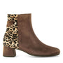 DAMES BOOTS+KORT LAARS-Bruin suède