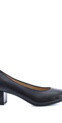 BALLERINAS + PUMPS-Zwart leer