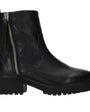 DAMES BOOTS+KORT LAARS-Zwart leer