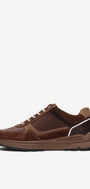 Heren veterschoenen-Bruin suède