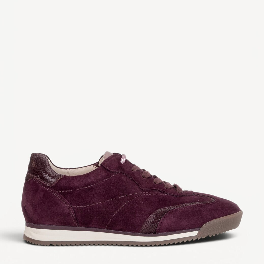 DAMES SPORTIEVE VETERSCHO-Rood suède/nubuck