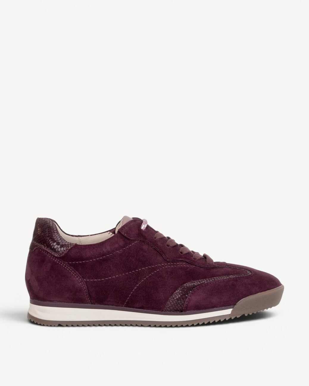 DAMES SPORTIEVE VETERSCHO-Rood suède/nubuck