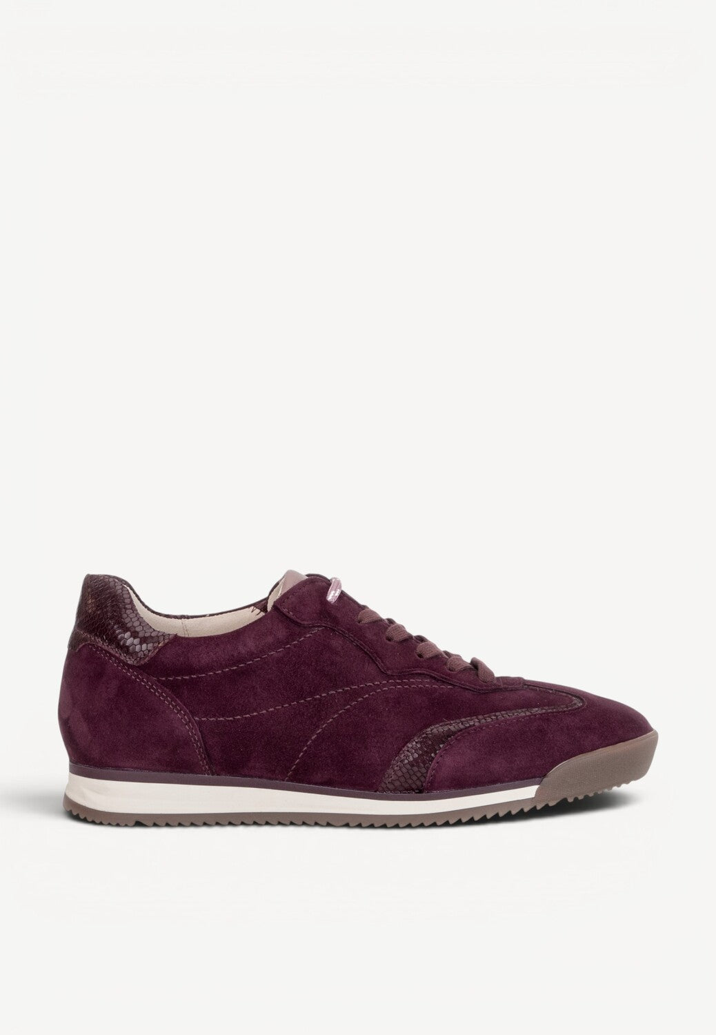 DAMES SPORTIEVE VETERSCHO-Rood suède/nubuck