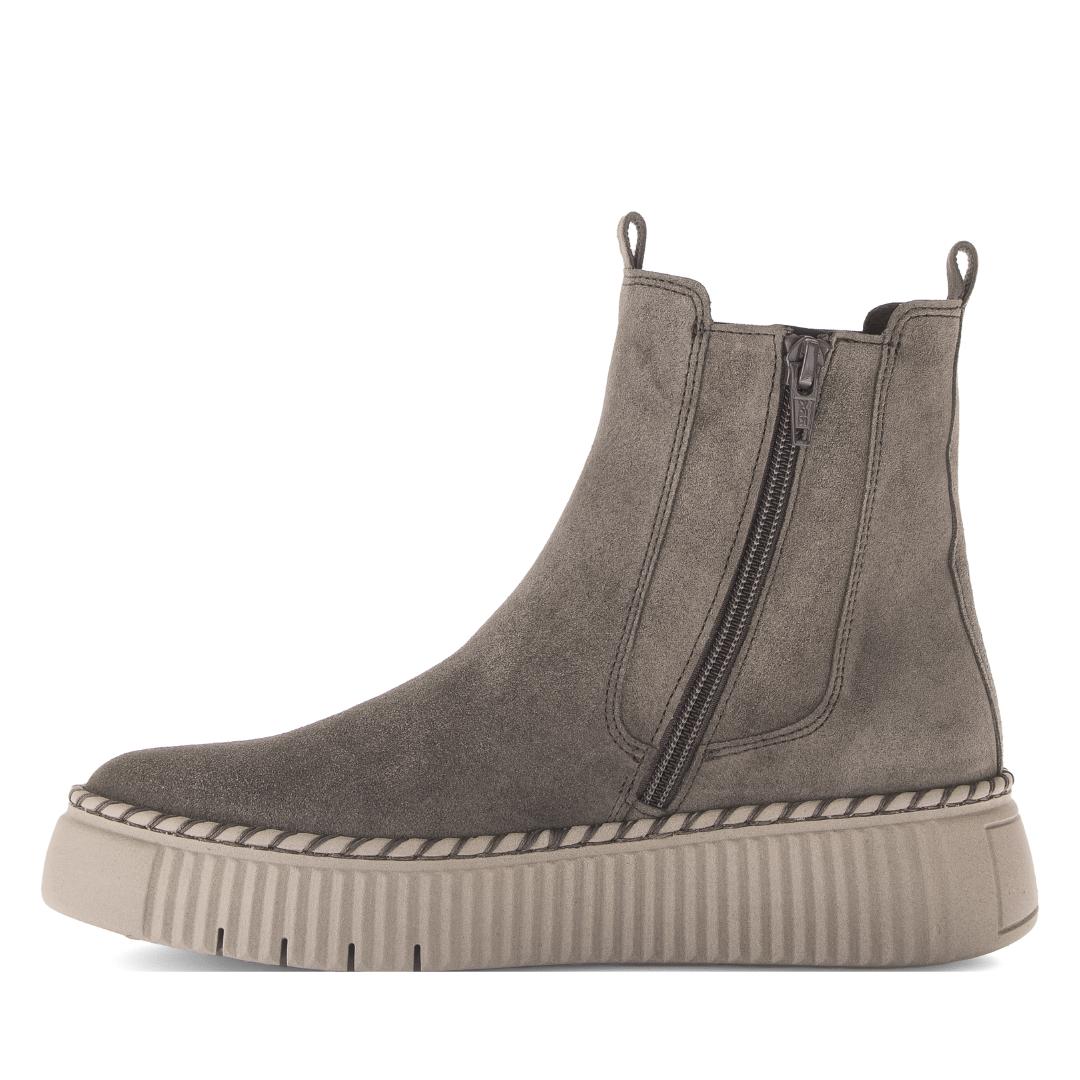 DAMES BOOTS+KORT LAARS-Grijs suède