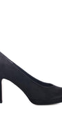 BALLERINAS + PUMPS-Zwart suède