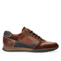 Heren veterschoenen-Bruin leer