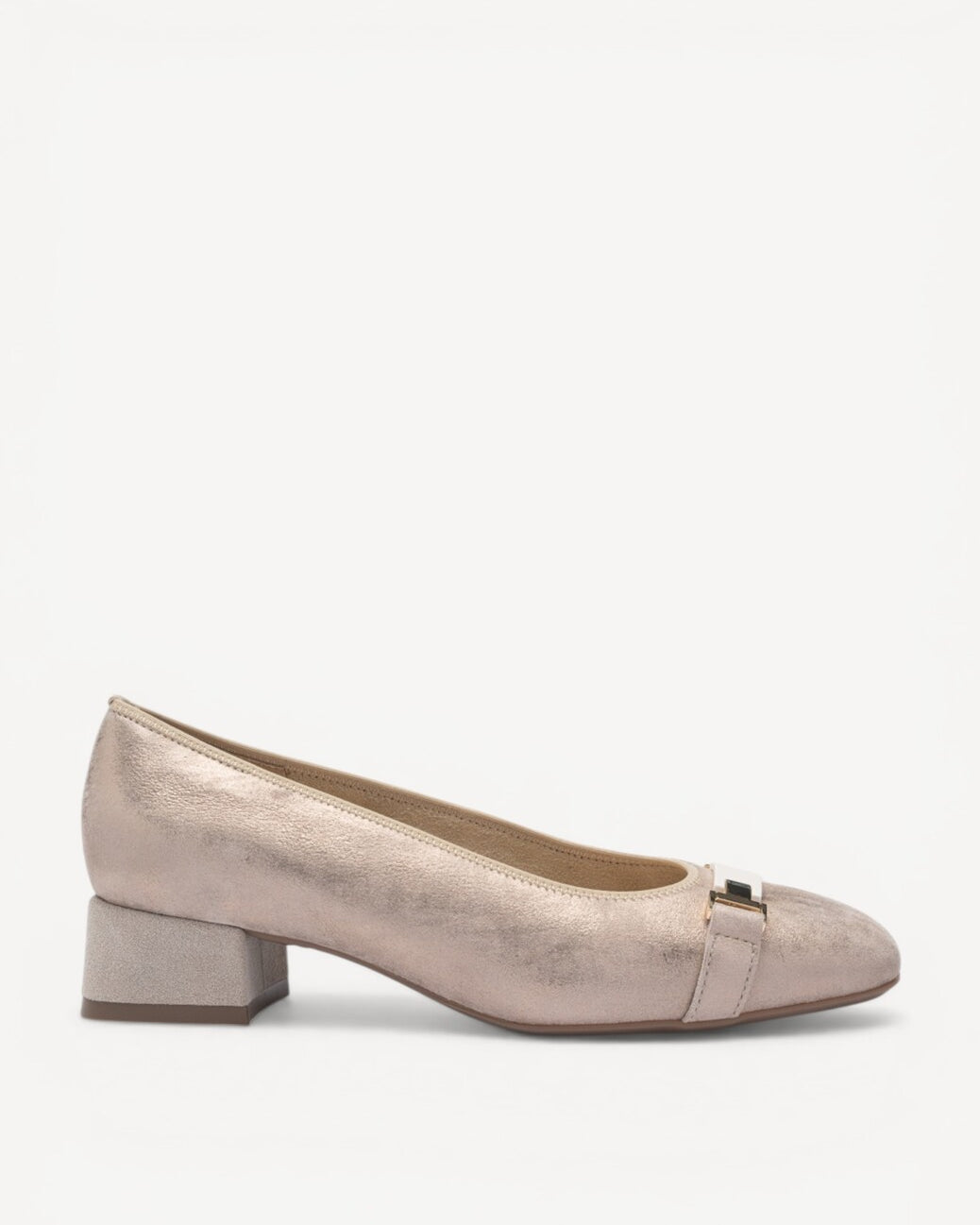 BALLERINAS + PUMPS-Beige leer