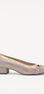 BALLERINAS + PUMPS-Beige leer