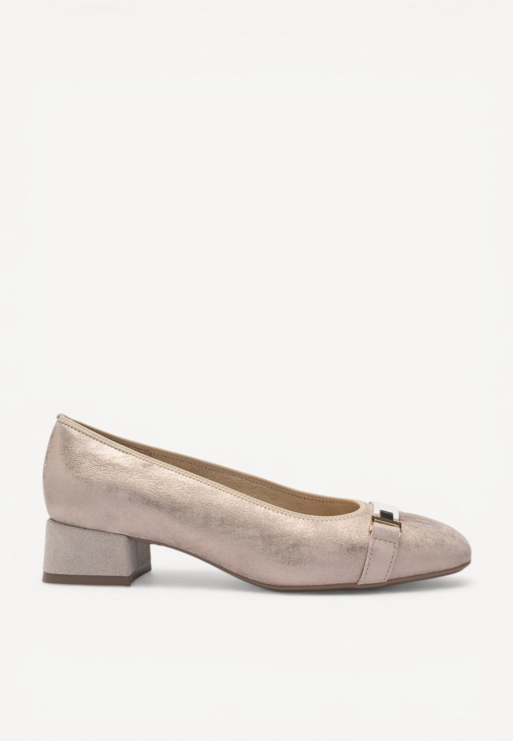 BALLERINAS + PUMPS-Beige leer