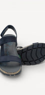 DAMES OPEN SCHOENEN-Blauw suède/nubuck
