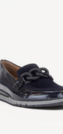 DAMES INSTAPSCHOENEN-Blauw lak