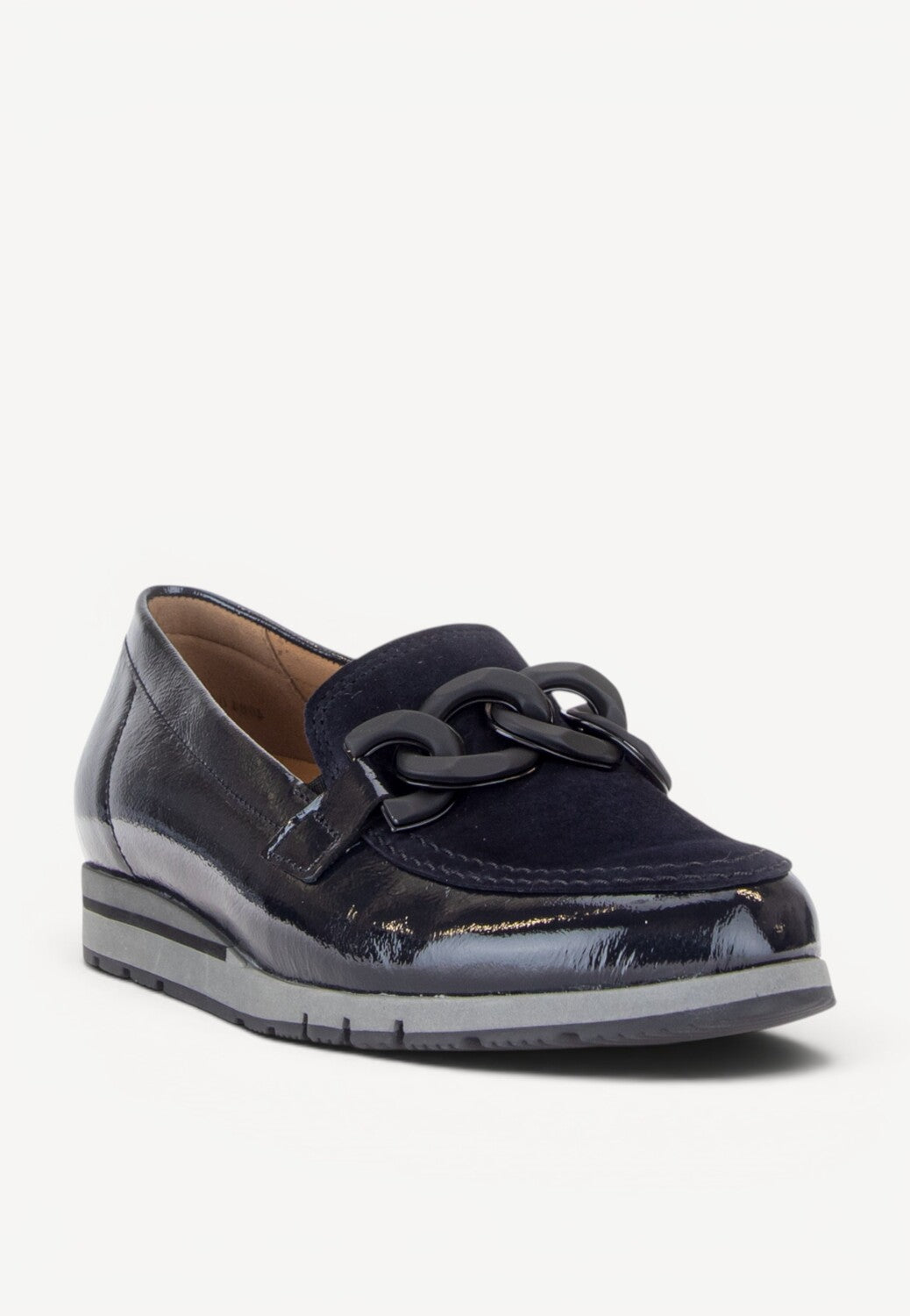 DAMES INSTAPSCHOENEN-Blauw lak