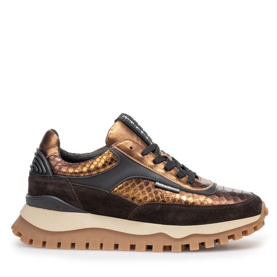 DAMES SPORTIEVE VETERSCHO-Brons combi kleur