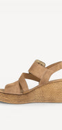 DAMES OPEN SCHOENEN-Bruin suède