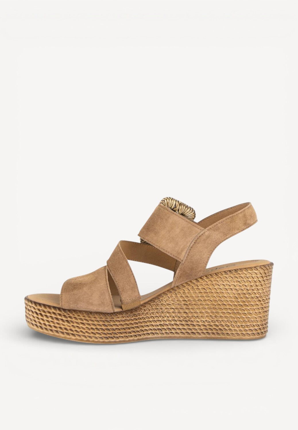 DAMES OPEN SCHOENEN-Bruin suède