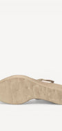 DAMES OPEN SCHOENEN-Beige suède/nubuck
