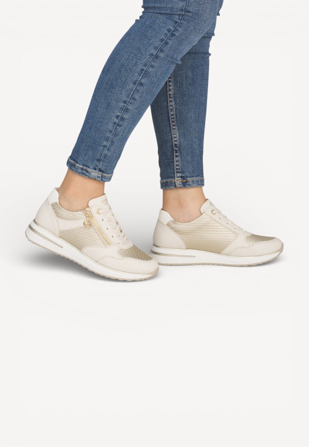 DAMES SPORTIEVE VETERSCHO-Beige leer