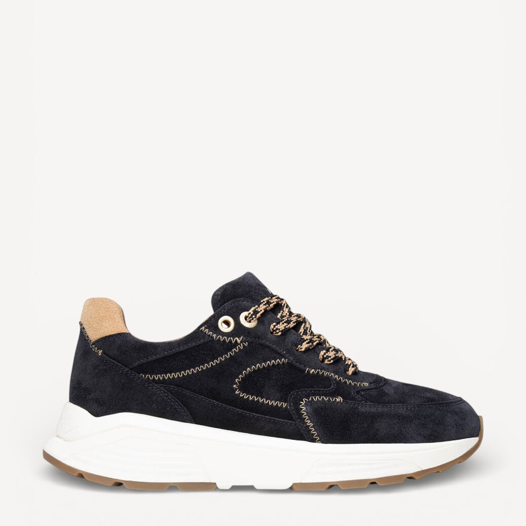 DAMES SPORTIEVE VETERSCHO-Blauw suède/nubuck