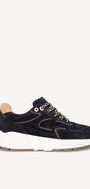 DAMES SPORTIEVE VETERSCHO-Blauw suède/nubuck